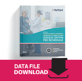 Official Connecticut Fee Schedule for Hospitals and Ambulatory Surgical Centers (Data File)